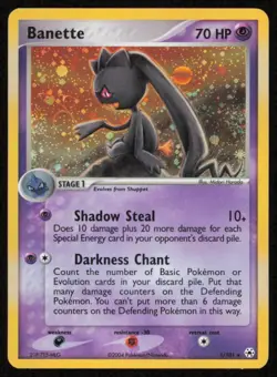 Banette - 1/101 - Holo Rare LP, English Pokemon EX Hidden Legends - Image 1