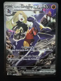 Pokemon TCG Cynthia's Garchomp ex 232/182 - Image 1
