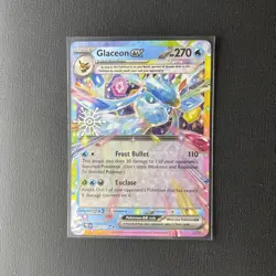 Glaceon ex 026/131 Pokemon TCG Holiday Calendar 2025 Festive Stamp Promo Card - Image 1