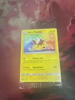 Ash's Pikachu SM108 Promo Sealed Pokemon TCG I Choose You! - Image 1