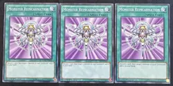 YUGIOH 3x Monster Reincarnation - Common - Various Sets - 1st Edition - LP - Image 1