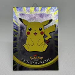 2000 Topps Pokemon TV Animation Series Pikachu #25 Foil Card LP Vintage - Image 3