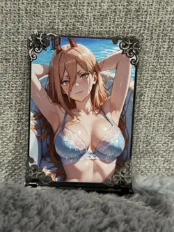 GODDESS STORY LSP #098/100 POWER CHAINSAW MAN METAL ANIME WAIFU CARD - Image 1