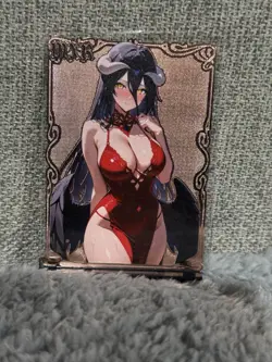 GODDESS STORY MXR #125/200 ALBEDO OVERLORD METAL ANIME WAIFU CARD - Image 1