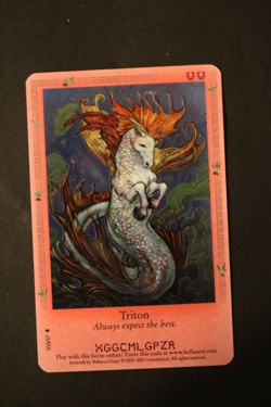 Bella Sara Trading Card - Ancient Lights - Foil S15/17 Triton - Image 1