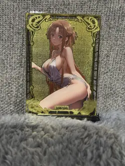 GODDESS STORY MSR #038/100 ASUNA SWORD ART ONLINE METAL ANIME WAIFU CARD - Image 2