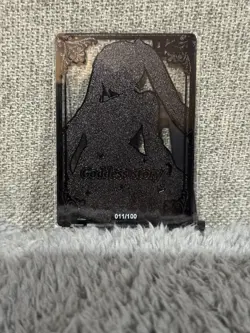 GODDESS STORY LSP #011/100 HATSUNE MIKU VOCALOIDS BLACK METAL ANIME CARD - Image 2