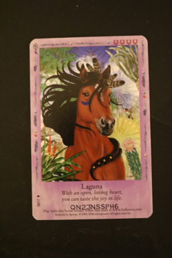Bella Sara Trading Card - Native Lights - Foil S8/17 Laguna - Image 1
