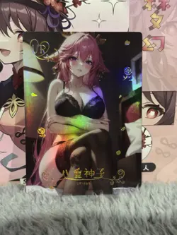 GODDESS STORY DREAM IDOL UR-004 YAE MIKO GENSHIN IMPACT ANIME WAIFU CARD - Image 1