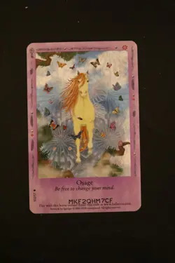 Bella Sara Trading Card - Native Lights - Foil S12/17 Osage - Image 1