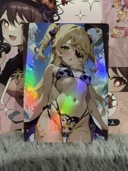 GODDESS STORY DREAM IDOL UR-014 FISCHL GENSHIN IMPACT ANIME WAIFU CARD - Image 1