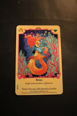 Bella Sara Trading Card - Royalty- Foil S5/55 Brine - ITALIAN - Image 1