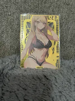 GODDESS STORY LSP #030/100 KITAGAWA MARIN METAL ANIME WAIFU CARD - Image 2