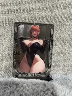 GODDESS STORY LSP #018/200 MAKIMA CHAINSAW MAN METAL ANIME WAIFU CARD - Image 1