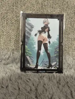 GODDESS STORY LSP #126/200 2B NIER AUTOMATA BLACK METAL ANIME CARD - Image 2