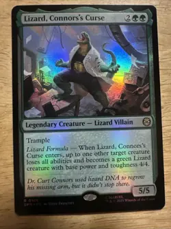 MTG Lizard, Connors's Curse (265/314) Marvel's Spider-Man NM FOIL - Image 1