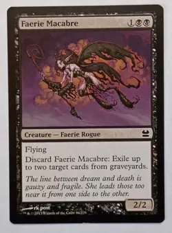 MTG - Faerie Macabre - Modern Masters 86/229 - Regular Common - Graveyard Hate - Image 1