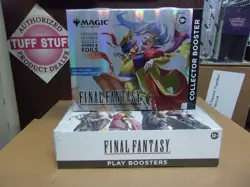 MTG FINAL FANTASY PLAY BOOSTER BOX + OMEGA PACK LOT - Image 1