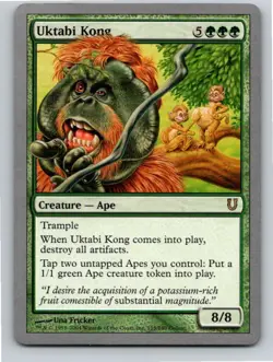 Magic the Gathering Uktabi Kong Unhinged MTG Free Shipping! - Image 1