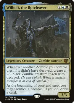 MTG Wilhelt, the Rotcleaver 002 / English / Near Mint Zombie MIC Magic - Image 1