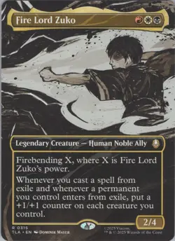MTG (Regular) Fire Lord Zuko (Borderless) R Avatar: The Last Airbender 315 NM - Image 1