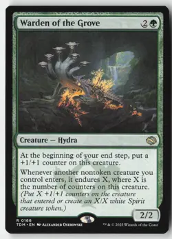 MTG - Warden of the Grove R Tarkir: Dragonstorm 166 LP-NM - Image 1