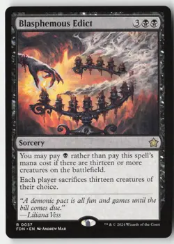 MTG - Blasphemous Edict R Foundations 57 LP-NM - Image 1
