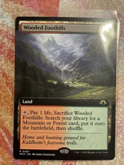 Wooded Foothills (Extended Art) Modern Horizons 3 Regular - Image 1