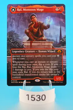 MTG Ral, Monsoon Mage (Borderless) Modern Horizons 3 Foil #445 - Image 1