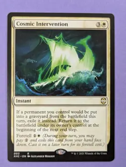 MTG Magic: Kaldheim Commander: Cosmic Intervention #003 Rare - NM - Image 1