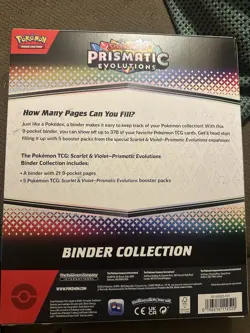 Pokemon TCG Scarlet & Violet Prismatic Evolutions Binder Collection Sealed - Image 2