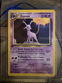 Pokemon TCG Espeon Neo Discovery 20/75 Rare 1st Edition - Image 1