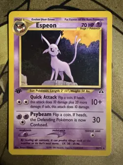 Pokemon TCG Espeon Neo Discovery 20/75 Rare 1st Edition - Image 2