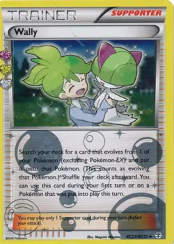 Moderately Played, English Pokemon Holo Wally - RC27/32 - Uncommon XY - Generati - Image 1