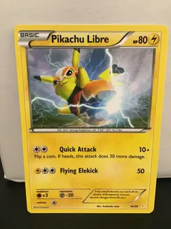 Pikachu Libre 14/30 Pokemon Trainer Kit Promo - Image 1