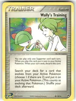 Wally's Training Sandstorm Uncommon Pokemon Moderately played - Image 1
