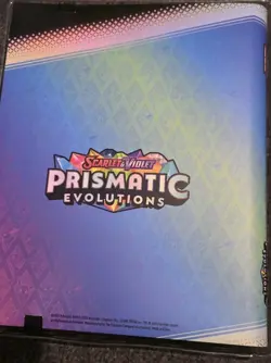 1x Pokemon Prismatic Evolutions Binder (No packs, binder only) - Image 2