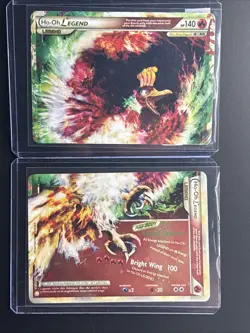 Pokemon TCG Ho-Oh LEGEND Heartgold & Soulsilver 111+112 Holo Rare Card Set - Image 1