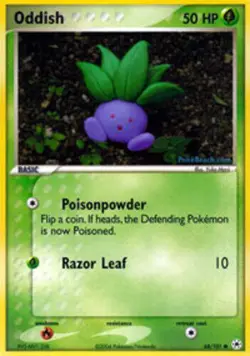 Pokemon - Oddish - 68/101 - Common - EX Hidden Legends - NM - Image 1