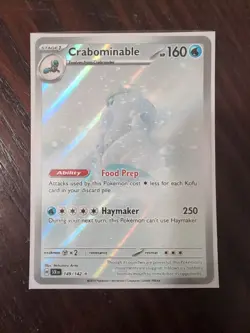 Pokemon TCG Crabominable Holo Rare Card 149/142 Illustration - Image 1