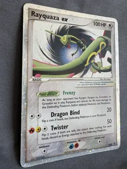 Near Mint Pokemon Rayquaza EX Holo Rare - Black Star Promo #39 2006 - Image 4