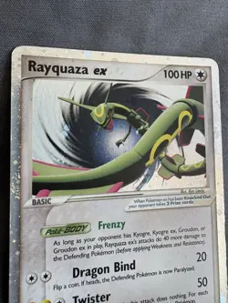 Near Mint Pokemon Rayquaza EX Holo Rare - Black Star Promo #39 2006 - Image 5