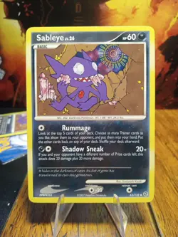 2007 Pokemon Secret Wonders Sableye #63 Extremely LP - Image 1