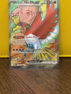Pokemon TCG Ethans Ho-Oh EX Card Destined Rivals 209/182 NM - Image 3