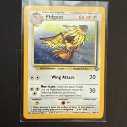 Pokemon TCG Pidgeot Jungle 8/64 Holo Rare 1999 No Symbol - Image 1