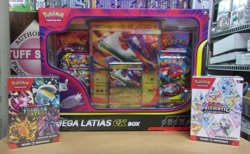 POKEMON MEGA LATIAS EX BOX + PRISMATIC & PALDEAN FATES BUNDLE BOXES - Image 1