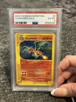 PSA 6 Charizard 6/165 Expedition E Series 2002 Pokemon Card Holo - Image 1