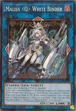 Maliss Q White Binder CRBR-EN019 1st Edition Collector's Rare NM Yugioh - Image 1