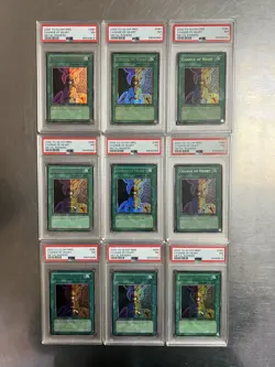 LOT OF 9 - Yu-Gi-Oh! TCG Metal Raiders Change Of Heart MRD-060 - All PSA 7 - Image 1