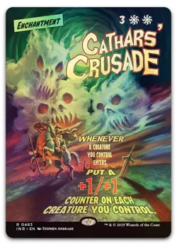 Cathars' Crusade (Showcase) #483 (Foil) (NM) Innistrad Remastered INR Magic MTG - Image 1